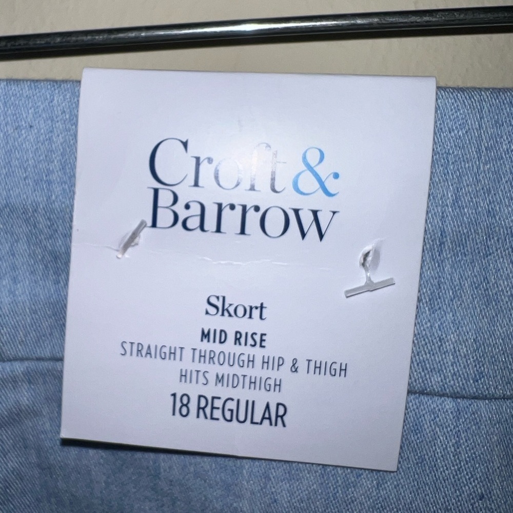 Women's Croft & Barrow® Effortless Stretch Scallop- Hem Skort 18 - Picture 5 of 6